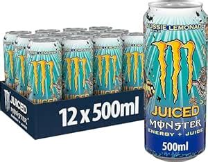 Monster Energy Juiced Aussie Style Lemonade - Caffeinated Energy Drink ...