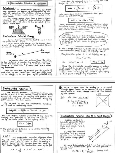 Electrostatic Potential and Capacitance Notes 的图像结果