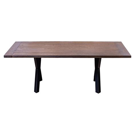 Hand Crafted Solid Black Walnut Dining Table C.2018 For Sale at 1stDibs