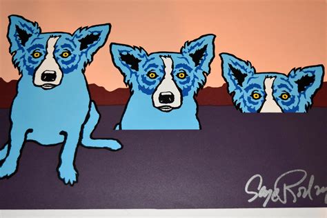 George Rodrigue - Blue Dog "The Blues Are Pulling Me Down" For Sale at ...