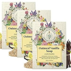 Buy Vanilla Soap, Oatmeal Soap (125gm Pack of 3) | Luxury Premium Soap ...