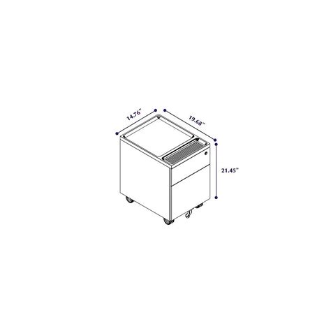 Buy CuHome 2-Drawer Mobile Filing Cabinet with Lock and Casters, Fully ...