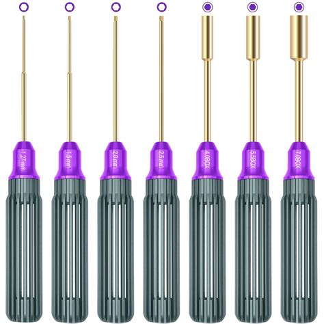 OGRC Hex Screw Driver Set 1.27mm 1.5mm 2.0mm 2.5mm Hex Driver 4mm 5.5mm ...