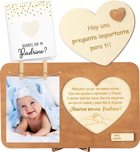 Amazon.com: CJiangpo Will You Be My Godfather Proposal Gift Picture ...