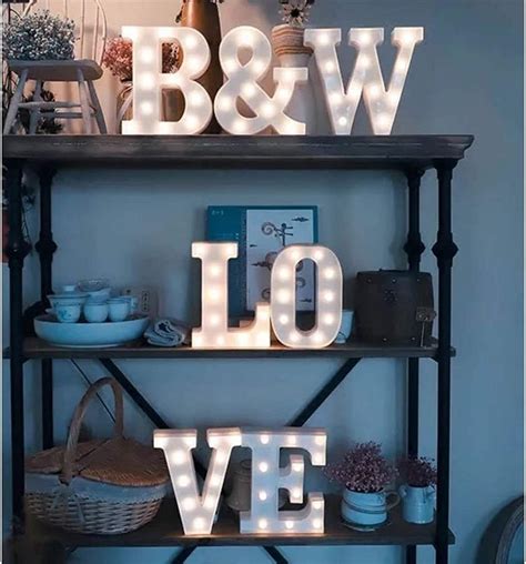 Buy MUMUXI Marquee Light Up Letters | Large Light Up Numbers | Battery ...