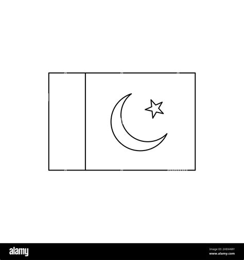 Pakistan flag Black and White Stock Photos & Images - Alamy
