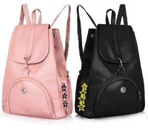 SAHAL GIRLS PU Leather Backpack School Bag Student Backpack Women ...