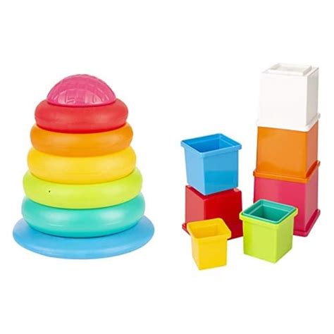 Giggles - Stack A Ring, Multicolour Stacking Toy with 5 Colourful ...