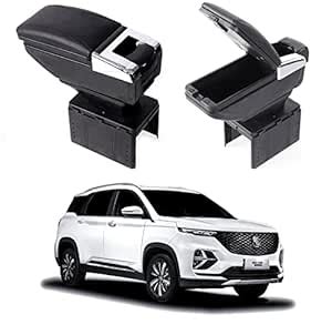 Oshotto PU Leather AR-01 Car Armrest Console Box Compatible with MG ...