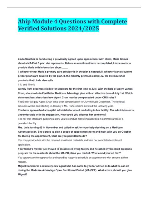 Image result for Ahip Questions Module 4