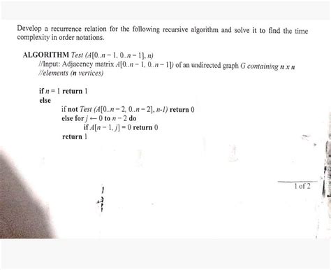 Image result for Recurrence Relation Time Complexity