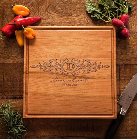 Wood Cutting Board | Engraved Cutting Board | Personalized Monogrammed