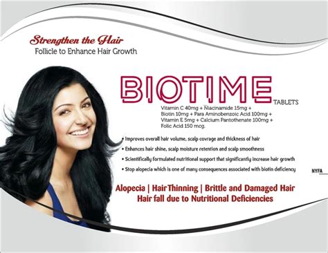 BIOTIME Hair Multi Vitamin tablet by Camrut Pharma- Pack of 30 Capsules ...