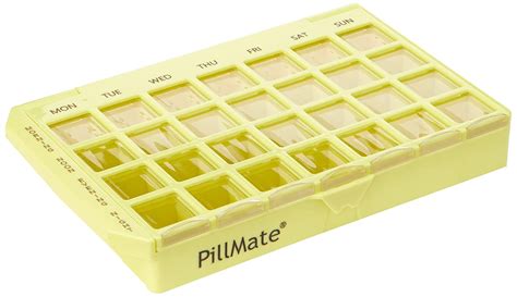 Pillmate Large Multidose Weekly Dispenser(color may vary) : Amazon.in ...