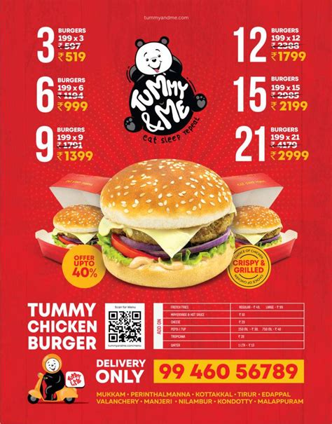 Menu at Tummy & Me, Perintalmanna