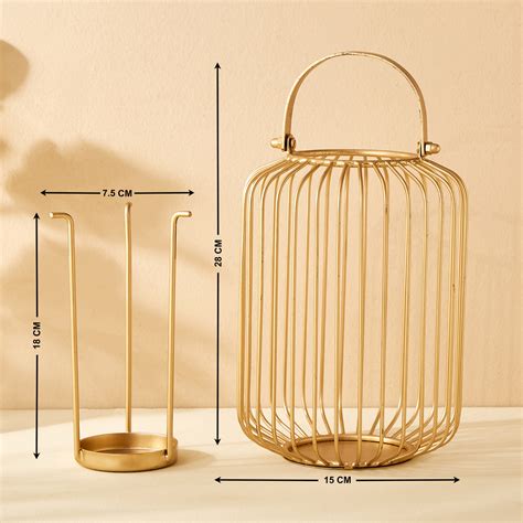 Buy Leon Ottor Metal Wire Lantern from Home Centre at just INR 899.0