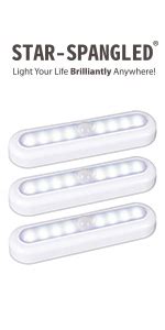 Buy STAR-SPANGLED Push Tap Light, Mini Night Touch LED Puck Lamp ...