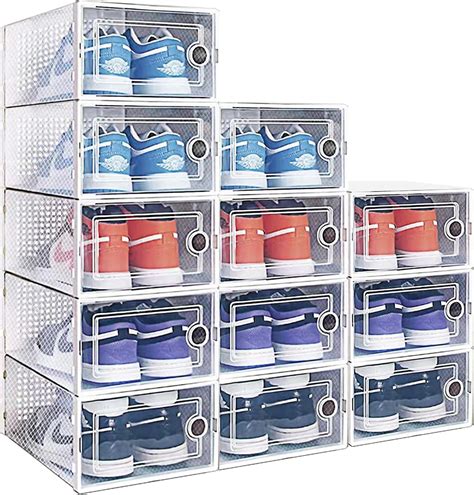 Transparent Stackable Sneaker Display Case with Drop Nepal | Ubuy