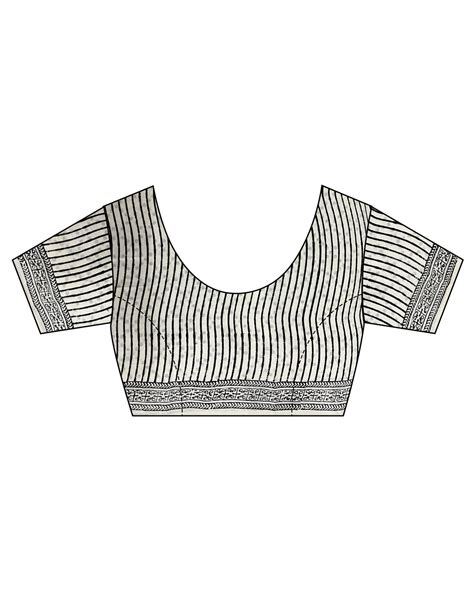 Buy Ivory Black Block Printed Cotton Mul Saree | Saree Designs