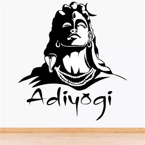 DECORNOWRDM Lord Shiva Adiyogi DIY Wall Stencil for Home Decor stencil ...