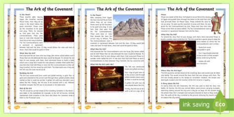 The Ark of the Covenant Differentiated Fact File