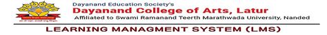 Dayanand College of Arts - Learning Managment System LMS