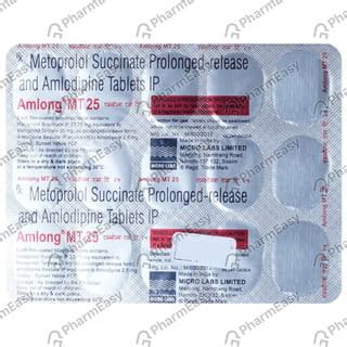 Buy Amlong Mt 25/2.5mg Strip Of 15 Tablets Online at Flat 15% OFF ...