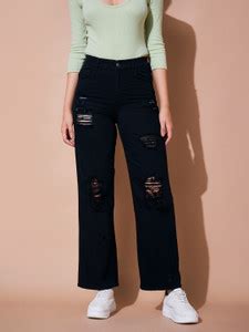 SASSAFRAS Regular Women Black Jeans - Buy SASSAFRAS Regular Women Black ...