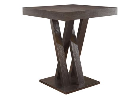 Freda Square 36-inch Pub Height Bistro Bar Table Cappuccino