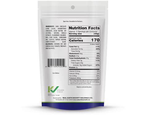 DARK CHOCOLATE BLUEBERRIES Weight: 3oz, 5oz, and 7oz – Real Earth Bounty