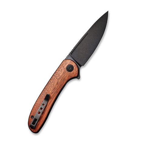 WEKNIFE Saakshi Flipper Knife Wood Handle (3.30" CPM 20CV Blade) WE200 ...