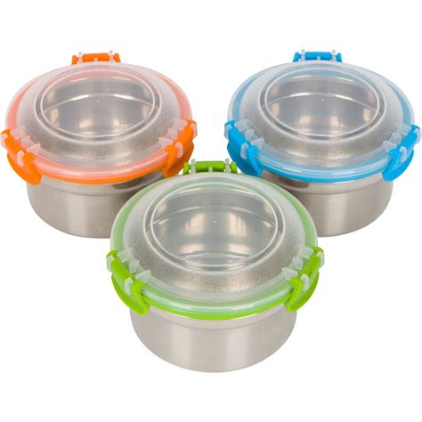 Buy Steelware Snap Seal Leak-Proof Stainless Steel Snack Size Lunch Box ...