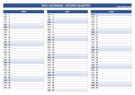 2025 Quarterly Calendar - 2026 Calendar Printable