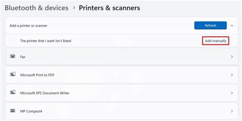 Add Printer Manually 的图像结果