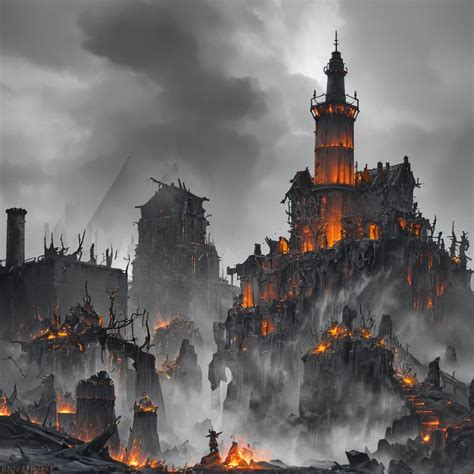 Orc Army light house attempts created with SeaArt AI