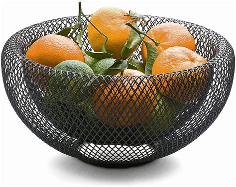Buy SAJANI Metal Wire Mesh Fruit Bowl, Creative Round Storage Basket ...