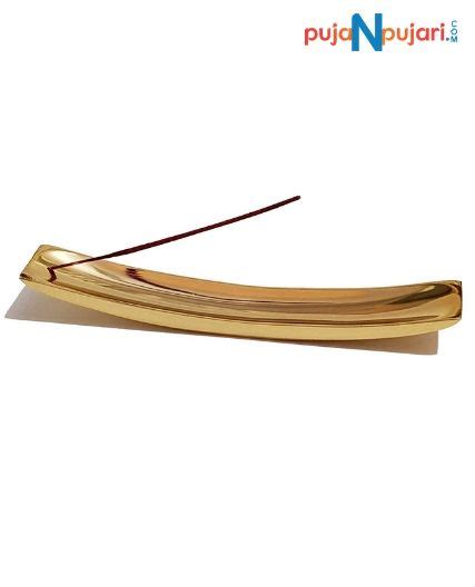 Gold Plated Aluminium Incense Holder – PujaNpujari
