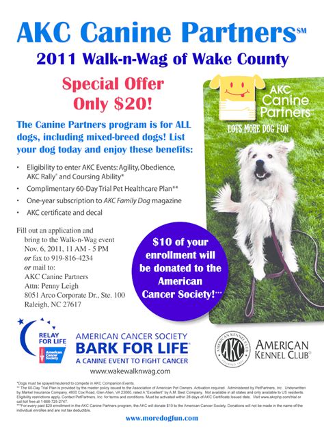 Fillable Online relay acsevents AKC Canine PartnersSM The Canine ...