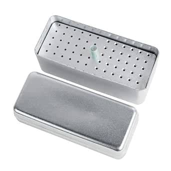 BUR BOX ALUMINUM 40 HOLES CLOSED TYPE BOX SET OF 2 BOX : Amazon.in ...