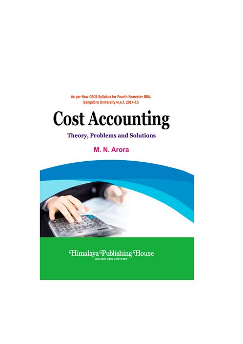 Chapter 1133 - COST ACCOUNTING THEORY, PROBLEMS AND SOLUTIONS MUMBAI z ...