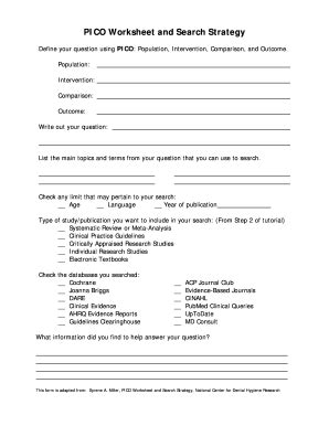 Pico Worksheet - Fill and Sign Printable Template Online