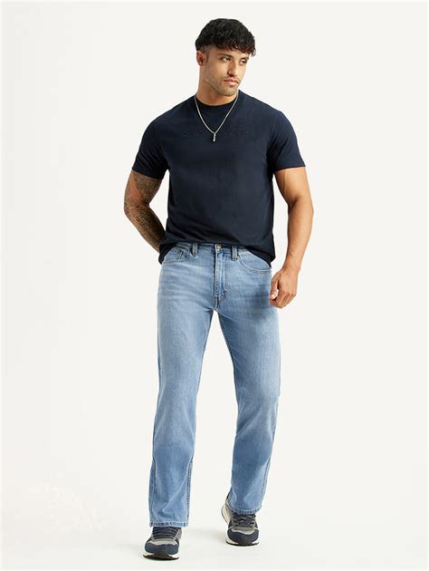 Men's 505 Light Blue Straight Fit Mid Rise Linen Jeans – Levis India Store
