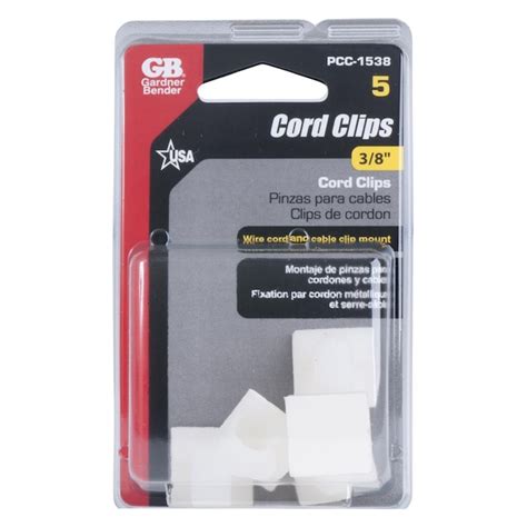 Gardner Bender 3/8-in Plastic Cable Clips Cable Staple (5-Pack) PCC ...