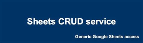 Sheets CRUD service | Code Fry Dev