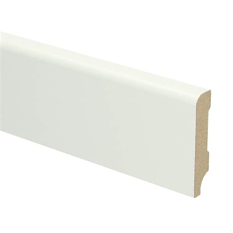 MDF Koloniale Plint 60x12 RAL 9010 Zuiver Wit 16011 | 6055