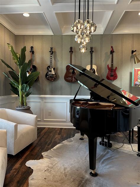 Rustic Music Room Interior Design - Nashville, TN | Home music rooms ...