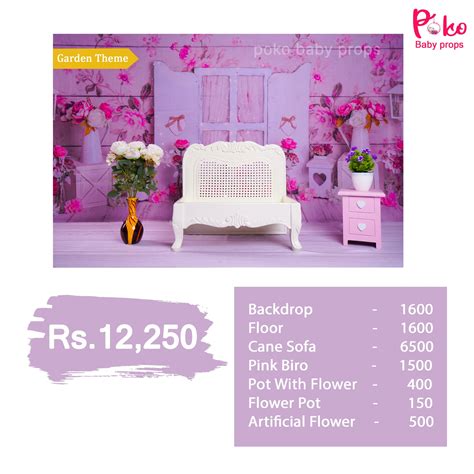 baby photoshoot garden flower theme – Poko baby props