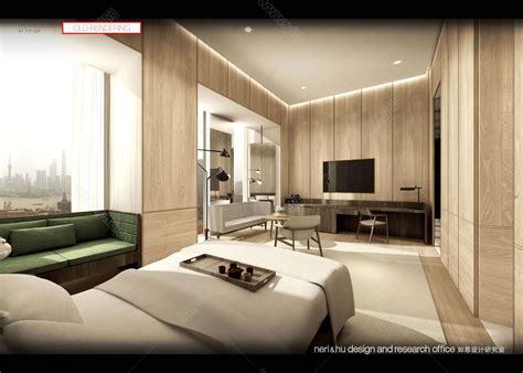 现代轻奢酒店双床客房- 建E网3D模型下载网