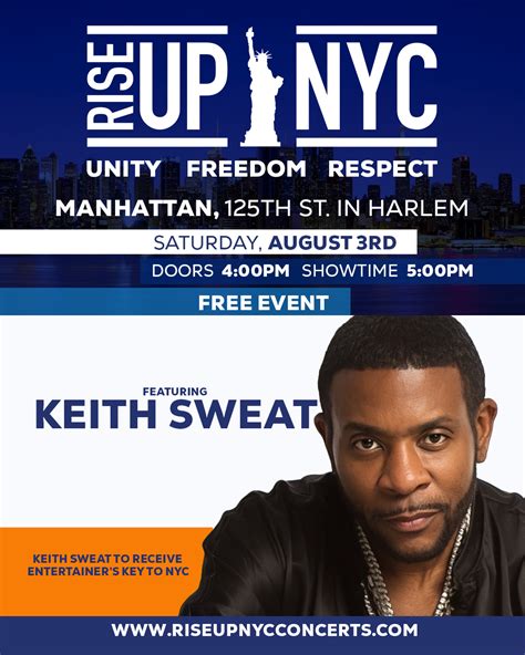 Keith Sweat @ 125th St. in front of The Apollo - 2025 RISE UP NYC ...