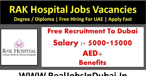 RAK Hospital Careers Jobs Opportunities In UAE -2022